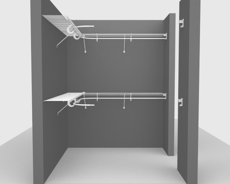 Fixed Mount Package 2 - All Purpose Shelving with SuperSlide up to 1.8m/ 6ft square